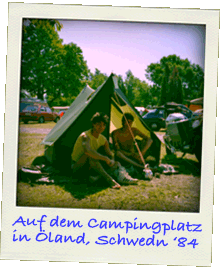 Campingplatz auf Oeland Sweden 1984